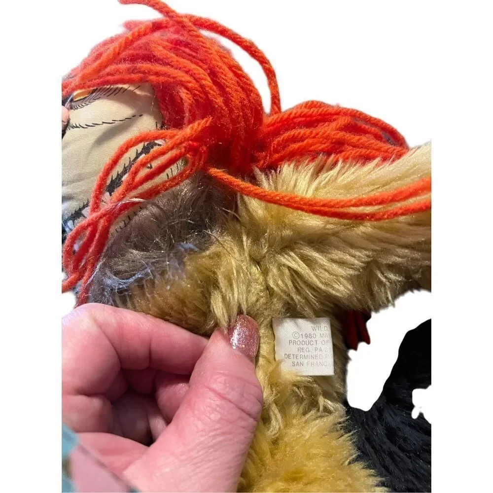 Wild Things Kids Orange Where the Wild Things Are Sipi 1980s Plush Toy